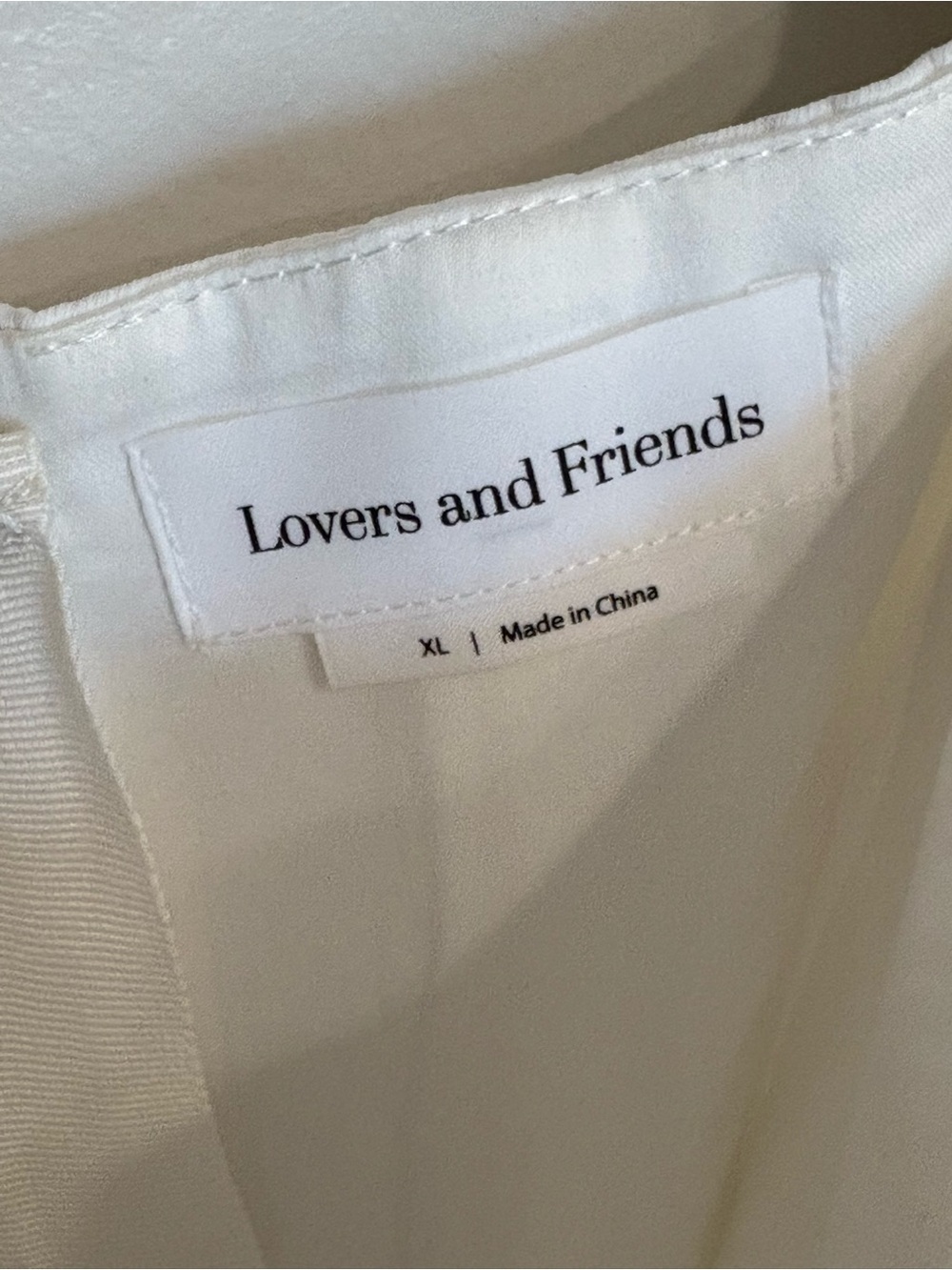 Lovers + Friends Jacqueline White Square-Neck Cropped Corset Boning Tank XL - Picture 3 of 4